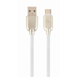 Cable USB Cablexpert CC-USB2R-AMCM-2M-W USB A a USB C 2 m USB 2.0 Blanco 0,48 Gbit/s
