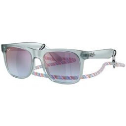 Rayban Gafas De Sol Ray-Ban Junior Justin Rj 9069s 7223u0 + Cordon Transparente Azul