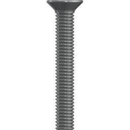 REISSER SCHRAUBENTECHNIK SKS-E M4X10-100 - Tornillos avellanados planos, acero inoxidable A2, PZD, M4, 10 m