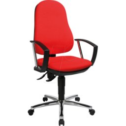 TST SUPPORTPD RO - Silla de oficina TOPSTAR SUPPORT® P DELUXE, rojo