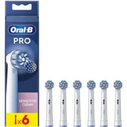 Pack de 6 cabezales de recambio Oral b - Braun Sensitive Clean.