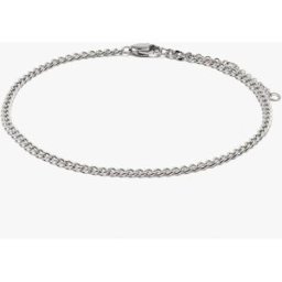 Parfois Pulsera de cadena de acero inoxidable. Plateado