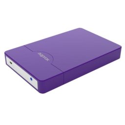 Approx APPHDD09P Caja Externa para Disco Duro 2.5" SATA USB 2.0 Screwless Morado