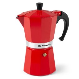 Orbegozo KFR 940 Cafetera Italiana 9 Tazas Roja