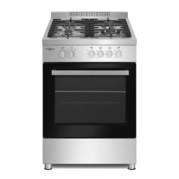 Cocina Vitrokitchen PF6060IB Gas Butano 4 Fuegos 60x60cm Acero Inoxidable