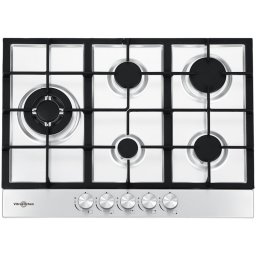 Vitrokitchen EN73IN Placa de Gas 5 Zonas 70cm Acero Inoxidable