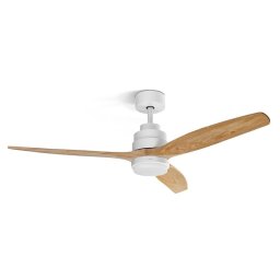 Ventilador de techo Ufesa Nepal 3 aspas madera, luz regulable, 6 velocidades, mando