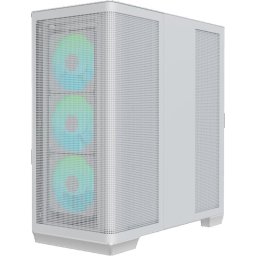 Torre APNX C1-R-WT-V1 Midi Tower Blanco para MicroATX/Mini-ITX, Gestión Avanzada, Alta Refrigeración