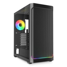 Caja PC Sharkoon AK4W RGB Strip ATX Vidrio Templado Tira LED RGB 4 Ventiladores Incluidos Negro