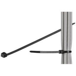 Brida para cable Goobay 17071 Nylon 200 mm negra resistente intemperie