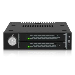 Caja SSD ICY DOCK ToughArmor MB834MK-B V2 3,5" Metal Negro NVMe con bandejas sin herramientas