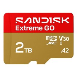 Tarjeta microSDXC Sandisk Extreme GO 2 TB UHS-I 240 MB/s Clase 10 U3 V30 A2