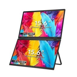 Monitor FOPO T01 15,6" FullHD 60Hz IPS Doble Pantalla Plegable USB-C Mini HDMI