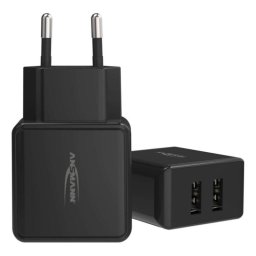 Cargador Ansmann HC212 2 Puertos USB 5V Negro Interior