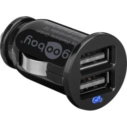Cargador de Auto Goobay 44177 2 Puertos USB 5V Negro