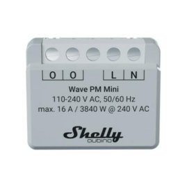 Interruptor inteligente Shelly Qubino Wave PM Mini Z-Wave con monitorización energética