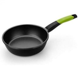 Sartén BRA Prior 24cm Aluminio Fundido Full Induction Antiadherente Negro