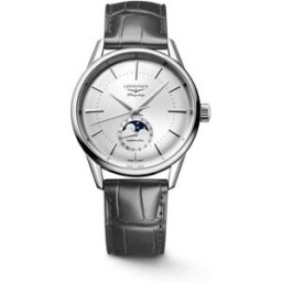 Longines Reloj de hombre Flagship Heritage L48154722 automático de acero gris. Plateado