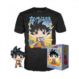 Funko Pop & Tee Dragon Ball Z Goku Kamehameha + Camiseta Talla L