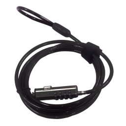 Cable de seguridad Ewent EW1238 Nano Combinación 4 dígitos Acero Zinc 1,8m Negro