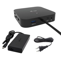 Docking Station i-tec USB-C Triple Display 4K 100W HDMI/DP Ethernet Negro