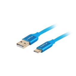 Cable USB Lanberg CA-USBO-22CU-0010-BL USB-C a USB-A 1m Azul 0,48Gbit/s USB 2.0