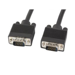 Cable VGA Lanberg CA-VGAC-10CC-0050-B 5m D-Sub Macho/Macho Negro 6,5mm
