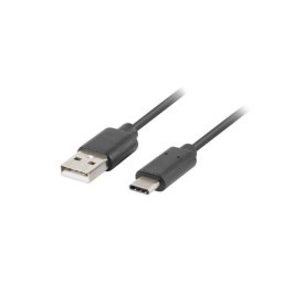 Cable USB Lanberg CA-USBO-31CU-0018-BK 1.8m USB C a USB A 3.2 Gen 1 contactos chapados en oro negro