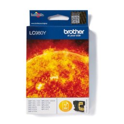 Cartucho de tinta Brother LC980Y Amarillo Pack individual 300 páginas