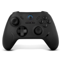 Gamepad Krom Kadoer Bluetooth v5.0 Vibracion Dual Turbo PC Switch Android iOS Negro