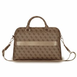 Guess Funda Para Portátil 15" Con Logo 4g, Bolsillos Y Cremallera, Marrón