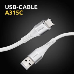 Cable USB Intenso A315C 1,5 m USB-A a USB-C carga rápida 60 W
