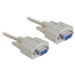 Cable serie RS-232 D-Sub 9 hembra a hembra DeLOCK 1,8 m beige