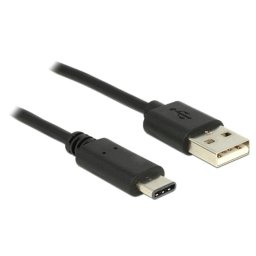 Cable USB DeLOCK 83600 1 m USB 2.0 USB C a USB A Negro