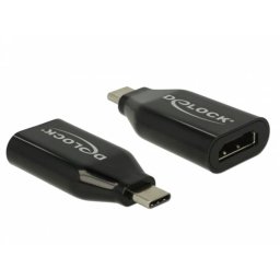 Adaptador gráfico USB-C a HDMI DeLOCK 62978 4096 x 2160 Pixeles Negro