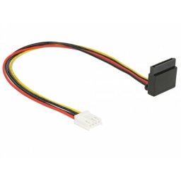 Cable de alimentación interna DeLOCK 0,3 m SATA 15 pines a Floppy 4 pines