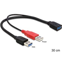 Cable USB DeLOCK 83176 0,3 m USB 3.2 Gen 1 2 x USB A