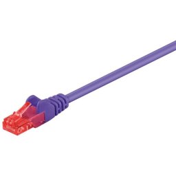 Cable de red Goobay 95263 1 m Cat6 U/UTP RJ-45 Violeta