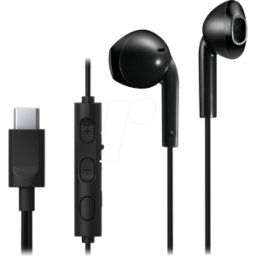 JVC HA-FR17UC-B - Auriculares internos, USB-C, negro