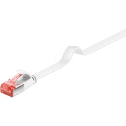 GOOBAY 94914 - Cable de conexión plano Cat.6, U/FTP, 0,5 m, blanco
