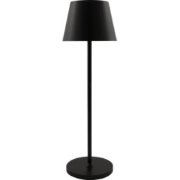 ROLF KERN RK 1451384 - Lámpara de mesa led recargable de 1,2 W IP54 negro, regul