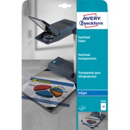 AVERY ZWECKFORM FOLIE 2503 - Lámina superior, DIN a4, para impresora Inkjet, 10 hojas,
