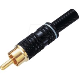 BKL CSGMS 6 WS - Conector RCA, codificación de color blanco, dorado