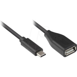 GOOD CONNECTIONS GC 2511-OTG2 - Cable USB 2,0, C macho a Una hembra, OTG, 0,1 m..