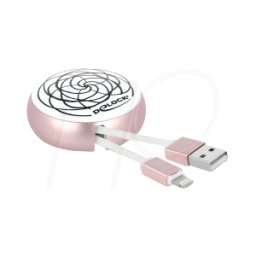 DELOCK 85817 - Cable de carga y sincronización, USB a -> Lightning, 0,92