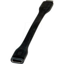 ROLINE 11029079 - Extensión USB 4,0, 40 Gbps, 100 W, plana, 0,115 m..