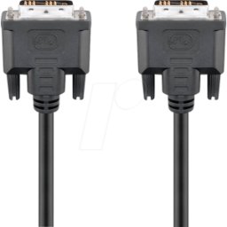GOOBAY 50850 - Cable DVI para monitor DVI 18+1 macho, enlace único, 2 m