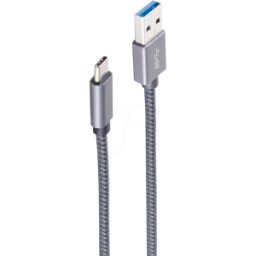 SHIVERPEAKS SHVP BS13-38150 - Cable USB 3.1, conector A macho > conector C macho, 1,5 m