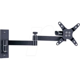 TECHLY ICA-LCD-104BK - Soporte mural LCD 13" - 30" de manga larga, negro