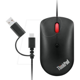 LENOVO 51D20850 - Ratón (mouse), cable, USB, negro